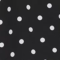 Women's Sleeveless Round Neck Dot Print Fit & Flare Dress