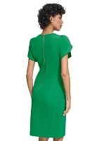 Women's Solid Sheath Dress