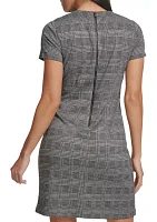 Women's Short Sleeve Printed A-Line Dress