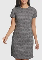 Women's Short Sleeve Printed A-Line Dress