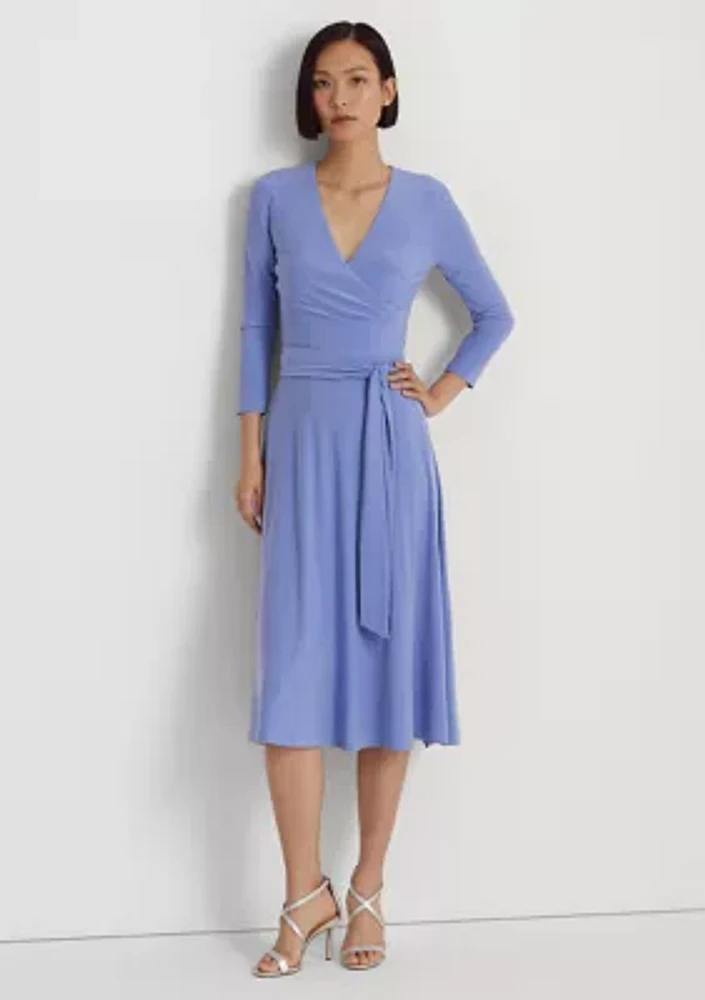 Women's Surplice Jersey Dress