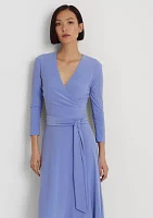 Women's Surplice Jersey Dress