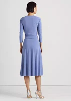 Women's Surplice Jersey Dress