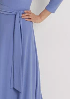 Women's Surplice Jersey Dress