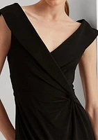 Jersey Off-the-Shoulder Gown