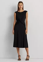 Twist Front Jersey Dress