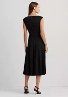 Twist Front Jersey Dress