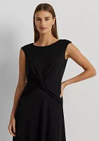 Twist Front Jersey Dress