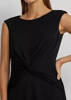 Twist Front Jersey Dress