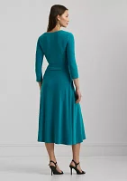 Women's Surplice Jersey Dress