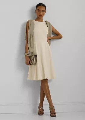 Women's Ponte Fit-and-Flare Dress