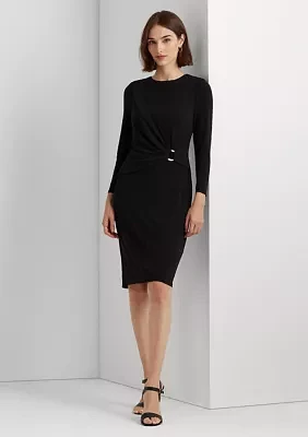 Jersey Three-Quarter-Sleeve Dress