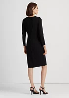 Jersey Three-Quarter-Sleeve Dress