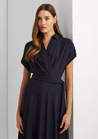 Belted Crepe Dress