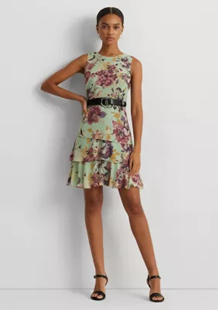 Floral Georgette Shift Dress