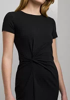 Women's Jersey Twist-Front Midi Dress