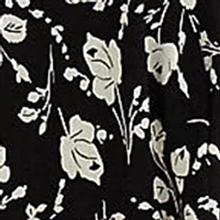 Women's Floral Surplice Jersey Dress