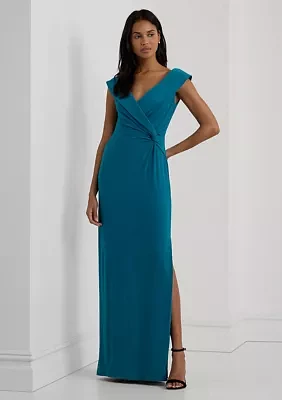 Women's Jersey Off-the-Shoulder Gown