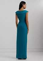 Women's Jersey Off-the-Shoulder Gown