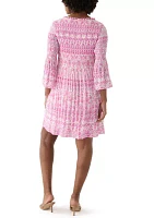 Women's Paisley Printed A-Line Dress