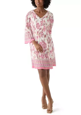 Women's Floral Printed A-Line Dress