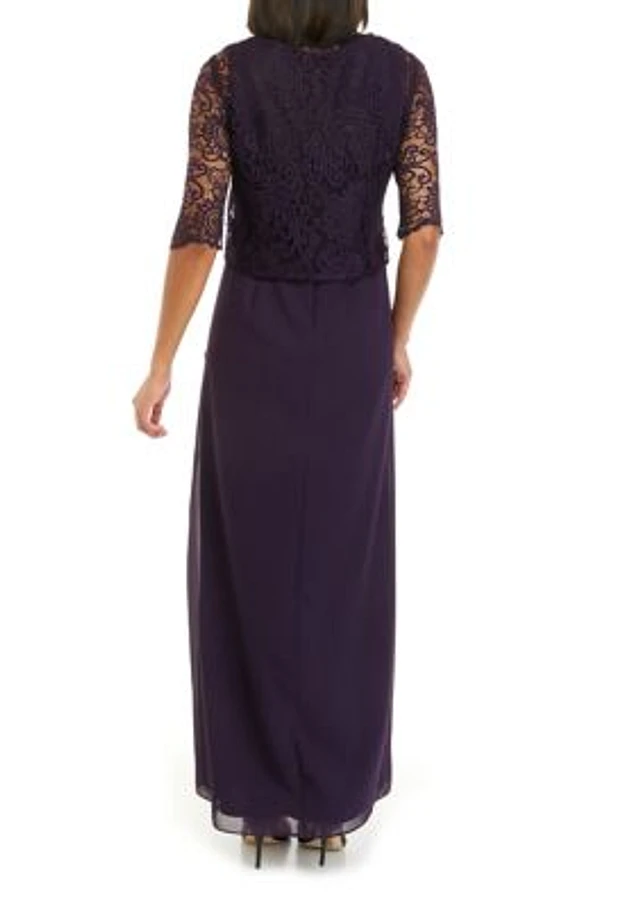 Maya Brooke Women's Lace Jacket Dress | The Summit