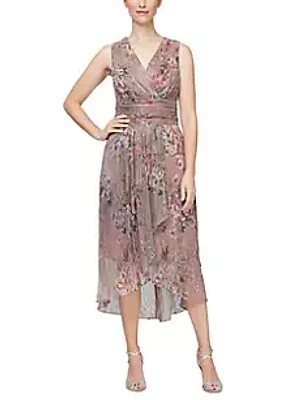 SLNY Printed Sleeveless Dress