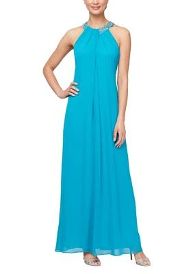 Long Halter Neck Maxi