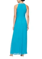 Long Halter Neck Maxi