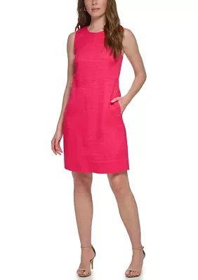 Women's Sleeveless Textured A-Line Dress