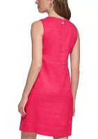 Women's Sleeveless Textured A-Line Dress