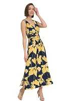 Women's Sleeveless Orchid Empire Maxi Dress