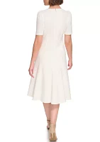 Women's Short Sleeve V-Neck Dress