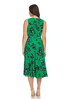 Women's Windblown Camille Floral Dress with Belt