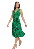 Women's Windblown Camille Floral Dress with Belt