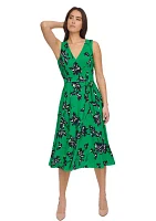 Women's Windblown Camille Floral Dress with Belt