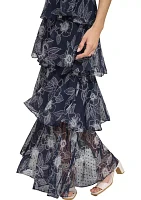 Women's Floral Tiered Maxi Dress