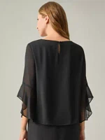 Ruffle Sleeve Blouse