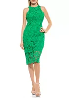 Alexia Admor Raquel Midi Lace Dress