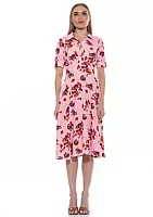 Alexia Admor Emery Collared Fit and Flare Dress
