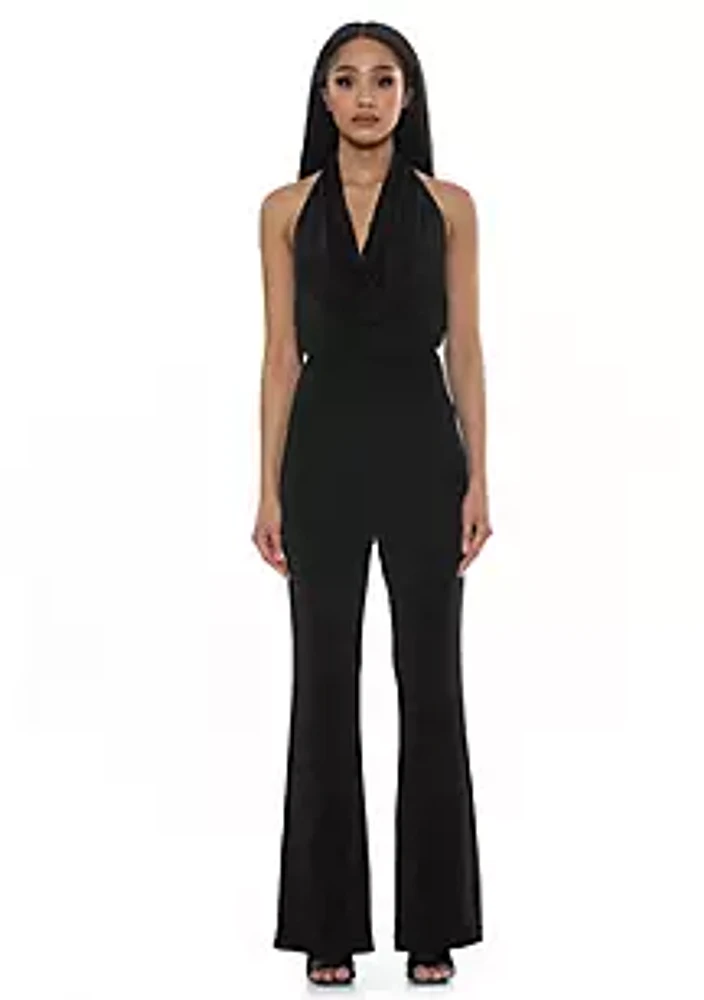 Alexia Admor Leilani Draped Jumpsuit