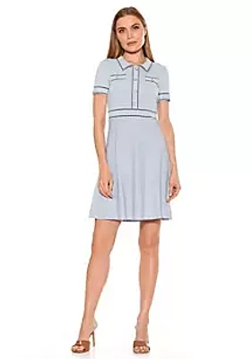 Alexia Admor Jenna Knitted Fit And Flare Dress