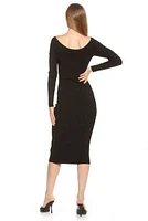 Christy Crossover Knit Dress