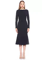 Alexia Admor Ximena Boatneck Midi Dress