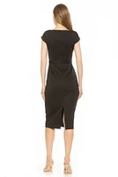 Lavinia Scallop Neckline Midi Sheath