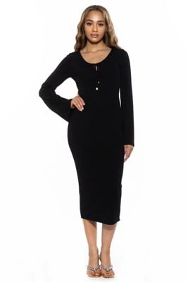 Akari Midi Knit Dress