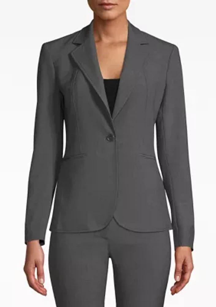 Women's Notch Collar One Button Blazer