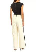 Women's Color Block Scuba Crepe Jumpsuit