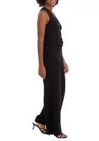 Women's Sleeveless Solid Jumpsuit