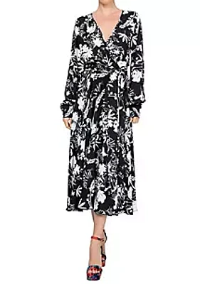 Meghan Los Angeles LilyPad Midi Dress